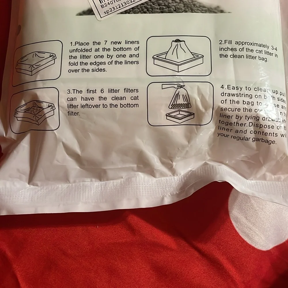 Cat litterbox bags